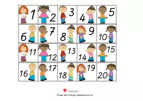 Vorschau - Fördermaterial/Inklusion - 20er Tafel - Zahlenstrahl - SOMMER - Klettaufgabe (TEACCH) - Seite 3