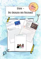 Vorschau - Arbeitsblätter - Die Grenzen der Toleranz - Erarbeitung mit einem Interview - Deckblatt