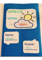 Vorschau - Arbeitsblätter - LAPBOOK Wetter und Klima Klimamaterial - Deckblatt