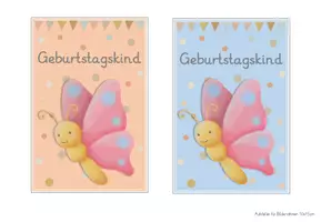Vorschau - Bildkarten - Schmetterlingsklasse Geburtstagsschilder - Seite 2