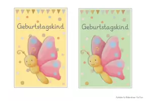 Vorschau - Bildkarten - Schmetterlingsklasse Geburtstagsschilder - Seite 3