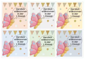 Vorschau - Bildkarten - Schmetterlingsklasse Willkommenskärtchen - Seite 2