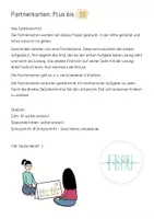 Vorschau - Arbeitsblätter - Partnerkarten: Plus bis 10 (4 Varianten) - Seite 1