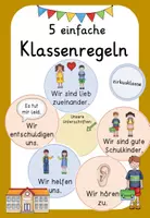 Vorschau - Poster - 5 einfache Klassenregeln - Deckblatt