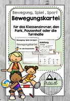 Vorschau - Spiele - Bewegungskartei für das Klassenzimmer, den Pausenhof und die Turnhalle #SILVESTERKNALLER23 - Deckblatt