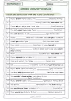 Vorschau - Arbeitsblätter - Mixed Conditionals (if-clauses Typ 1,2 & 3) Worksheets - Seite 3