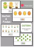 Vorschau - Arbeitsblätter - Menge einkreisen ZR10 - OSTERN - erstes Suchsel - Deckblatt