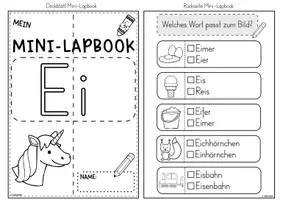 Vorschau - Unterrichtsreihen - Mini-Lapbook | Lautverbindung Ei/ei | Buchstabeneinführung - Seite 2
