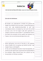 Vorschau - Fördermaterial/Inklusion - Lesetext: Bubble Tea differenziert - Seite 1