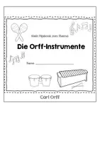 Vorschau - Arbeitsblätter - Die Orff-Instrumente: Flipbook + Interaktive PDF + Bildkarten + Suchsel - Seite 1