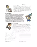 Vista previa - Tarjetas / Manipulativos - Mis Amigos Lectura - Portada
