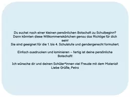Vorschau - Anderer Materialtyp - Willkommenskärtchen für die Grundschule - Seite 2