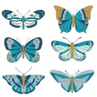 Vorschau - selbst erstellte Cliparts/Grafiken - Digitale Sticker für digitale Kalender/Lobsticker: Schmetterlinge - Seite 2