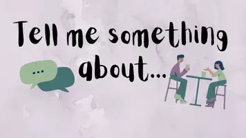 Vorschau - Präsentationen/Tafelbilder - Warm Up: Tell me something about... (Präsentationsfolien) - Deckblatt