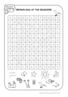 Vista previa - Juegos / Gamificación - Read and Rhyme with Brown Owl - WORD SEARCHES - página 2