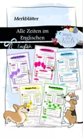 Vorschau - Merkblätter - Merkblätter zu allen Zeiten im Englischen - Deckblatt