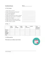 Vista previa - Tarjetas / Manipulativos - Hobbies English Reading (Lectura en inglés) - página 1