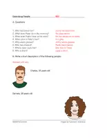 Vista previa - Tarjetas / Manipulativos - Describing People English Reading: Describir Personas Texto / Inglés - página 2