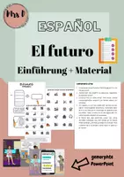 Vorschau - Arbeitsblätter - #edukilights22 El futuro - Einführung + Übungsmaterial - Deckblatt