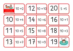 Vorschau - Spiele - 7 Dominos zur Addition ohne Zehnerübergang im ZR bis 20 - Seite 2