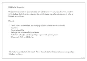 Vorschau - Stundenentwürfe - Kreatives Schreiben - Post vom Erdmännchen - Seite 1
