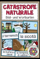 Vorschau - Bildkarten - CATASTROFE NATURALE (Naturkatastrophen) - Bild- und Wortkarten (Italienisch) - Deckblatt