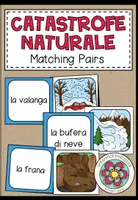 Vorschau - Spiele - CATASTROFE NATURALE (Naturkatastrophen) - Matching Pairs (Italienisch) - Deckblatt