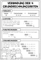 Vorschau - Poster - VERBINDUNG DER 4 GRUNDRECHNUNGSARTEN - Poster + Merkblatt - Seite 3