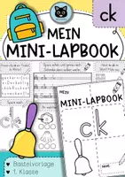 Vorschau - Unterrichtsreihen - Mini-Lapbook | Lautverbindung ck | Buchstabeneinführung - Deckblatt