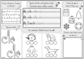 Vorschau - Unterrichtsreihen - Mini-Lapbook | Lautverbindung ck | Buchstabeneinführung - Seite 1