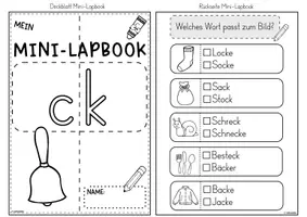 Vorschau - Unterrichtsreihen - Mini-Lapbook | Lautverbindung ck | Buchstabeneinführung - Seite 2