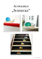 Vorschau - Mal- und Bastelvorlagen - Ausmalbild „SCHNECKE“ (Treppenhaus-Schnecke) - Deckblatt