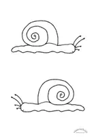 Vorschau - Mal- und Bastelvorlagen - Ausmalbild „SCHNECKE“ (Treppenhaus-Schnecke) - Seite 1