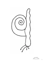 Vorschau - Mal- und Bastelvorlagen - Ausmalbild „SCHNECKE“ (Treppenhaus-Schnecke) - Seite 2