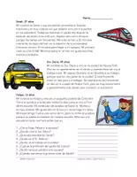 Vista previa - Hojas de trabajo - Lecturas Españoles MEGA Paquete (-40%) Niveles: A1/A2 - página 1