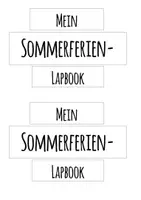 Vorschau - Mal- und Bastelvorlagen - Tolles Lapbook zu den Sommerferien - Seite 1