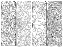 Vorschau - Mal- und Bastelvorlagen - Mandala Lesezeichen - Ausmalen und Gestalten / Mandalas - Seite 2