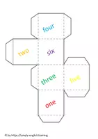 Vorschau - Spiele - Würfel-Vorlage für den Englischunterricht - Seite 3