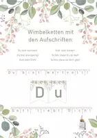 Vorschau - Anderer Materialtyp - Wimbelketten mit bestärkenden Aussagen - Blumenmuster - Deckblatt
