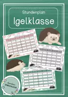 Vorschau - Poster - Stundenplan - Igelklasse - Deckblatt