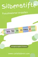 Vorschau - Spiele - Silbenstifte - Pseudowörter und Lesegenauigkeit - Deckblatt