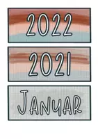 Vorschau - Bildkarten - Monatskartei - Karten der 12 Monate & Jahreszahl - Seite 1