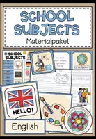 Vorschau - Arbeitsblätter - SCHOOL SUBJECTS - Materialpaket - Deckblatt