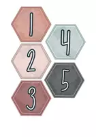 Vorschau - Präsentationen/Tafelbilder - Klassenorganisation - Zahlen zur Datumsdarstellung (kleinere Darstellung) - Seite 1