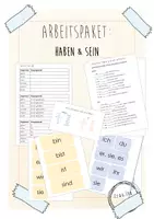 Vorschau - Arbeitsblätter - DaZ-Materialpaket: sein und haben - Deckblatt