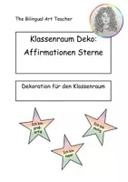 Vorschau - Poster - Klassenraum Dekoration Affirmationen Sterne - Deckblatt