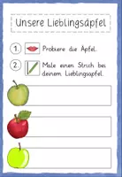 Vorschau - Arbeitsblätter - Diagramme rund um den Apfel erstellen - Seite 2