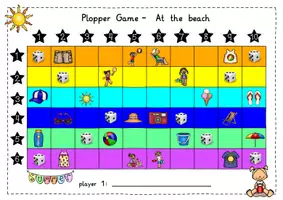 Vorschau - Spiele - At the beach: Plopper Game (Pop-it Spiel) - Englisch - Kl. 4/5 - Seite 2
