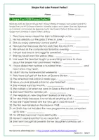 Vorschau - Arbeitsblätter - Simple Past oder Present Perfect - Arbeitsblätter mit Lösungen - Seite 3