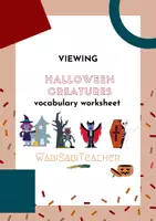 Vorschau - Arbeitsblätter - Halloween Creatures - vocabulary worksheet - Deckblatt